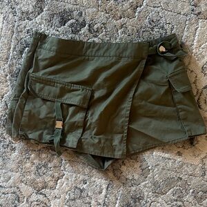Olive Green Women's Shorts